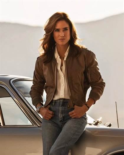 Top Gun Maverick 2022 Jennifer Connelly Brown Jacket - FLJ