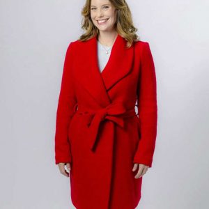 Ashley Williams Christmas In Evergreen Red Coat