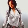 Black Widow Scarlett Johansson White Jacket