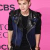 Justin Bieber Black and Blue Leather Vest
