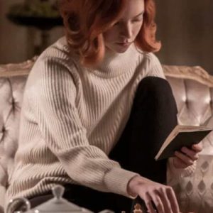 The Queen’s Gambit Beth Harmon White Sweater