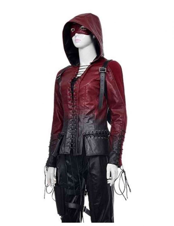 Thea Queen Jacket Hooded from Arrow Season 4