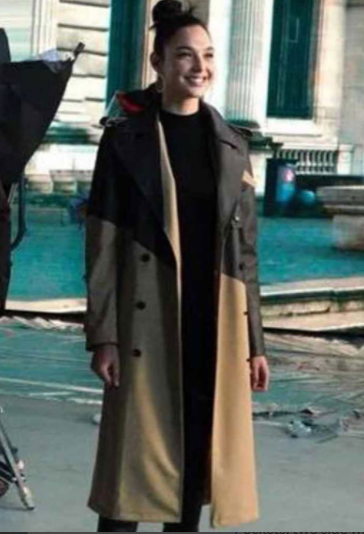Red Notice Gal Gadot Long Trench Coat