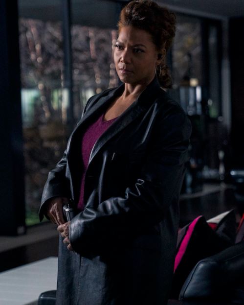 The Equalizer 2021 Queen Latifah Black Leather Coat