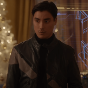 The Princess Switch 3 Remy Hii Black Leather Jacket