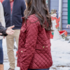 You, Me & The Christmas Trees Danica Mckellar Red Hooded Jacket