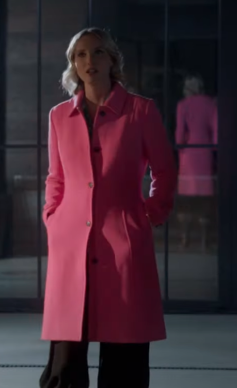 Candy Coated Christmas Molly McCook Pink Long Coat