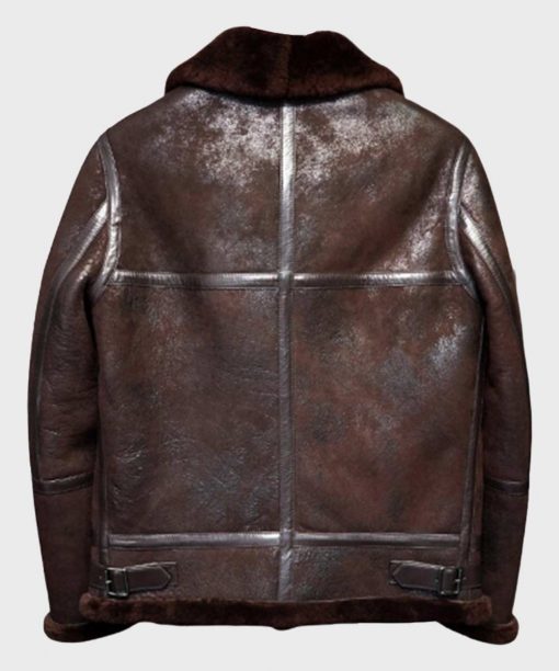 Distressed-B3-Mens-Brown-Shearling-Leather-Jacket-2