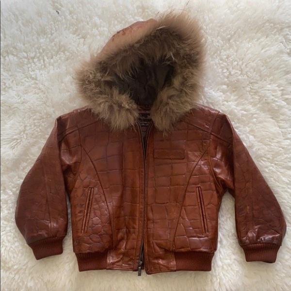 Pelle Pelle Brown Fur Collar Leather Jacket - Film Leather Jacket