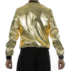 Women metallic gold jacket 1