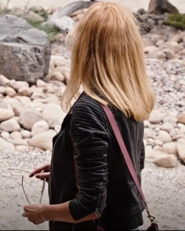 Kelly Reilly Yellowstone Season 4 Beth Dutton Black Leather Jacket