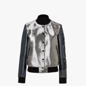 Women's Haircalf Leather Bomber Jacket