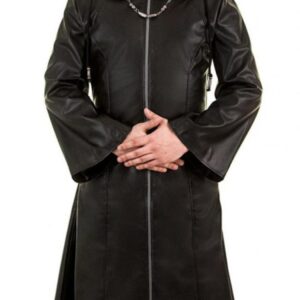 organization black long coat