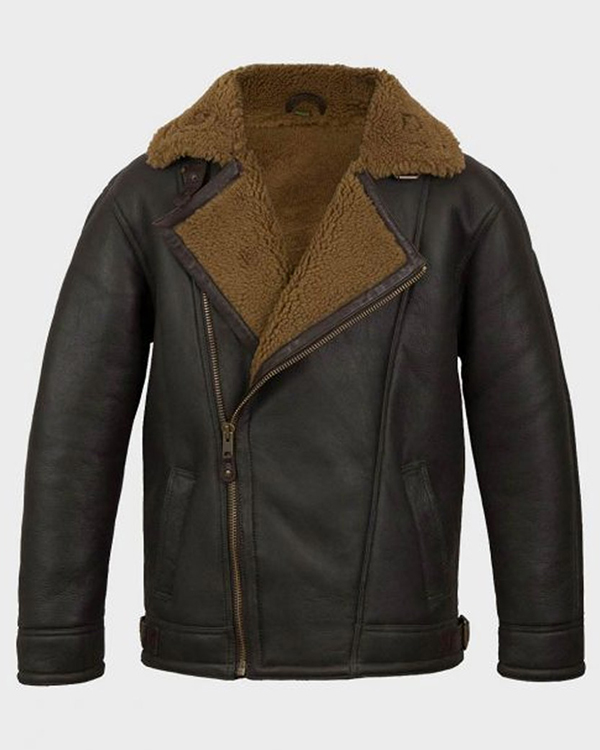 Anderson Black Sheepskin Shearling Leather Jacket