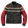 Black Red Indian Motorcycle Mesh Jacket 1