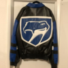 Dodge Viper Black And Blue Leather Jacket 1