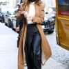 Kendall-Jenner-Long-Brown-Trench-Coat