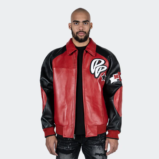 Pelle Pelle Black and Red Leather Jacket