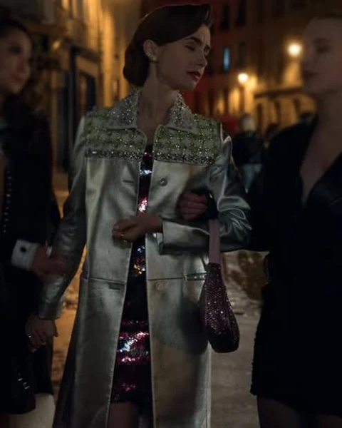 Emily In Paris so2 silver coat