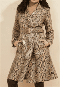 Legends of Tomorrow Astra’s Snake Print Trench Coat