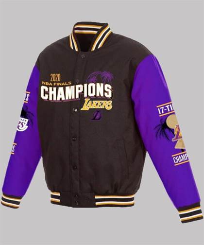 Mens Los Angeles Lakers 17x Varsity Jacket