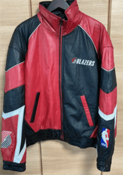 NBA Basketball Portland Trail Blazers Leather Jacket 1