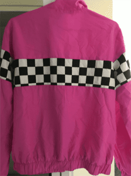 Nascar Checkered Pink Windbreaker Jacket 1