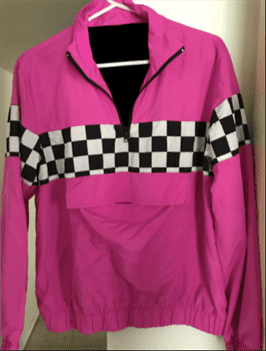 Nascar Checkered Pink Windbreaker Jacket