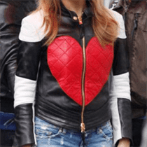 Valentine Day Kylie Minogue Red Heart Jacket