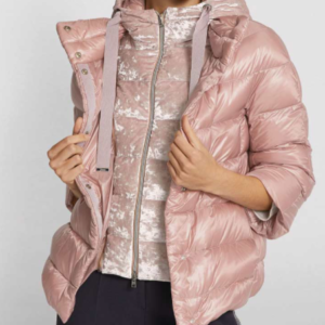 Womens Light Pink Puffer Jacket
