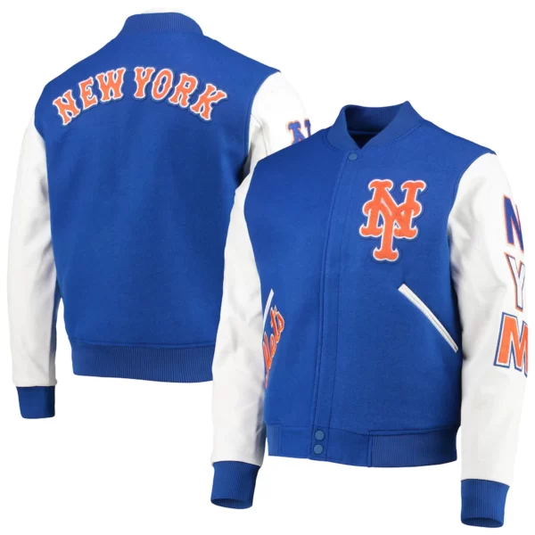 New York Mets Pro Standard Varsity Logo Full-Zip Jacket - Royal