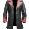 May Cry 4 Video Game Dante Devil Red Trench Leather Coat