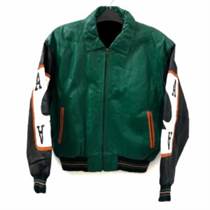 Vintage Ace of Spade Michael Hoban 90s Leather Jacket