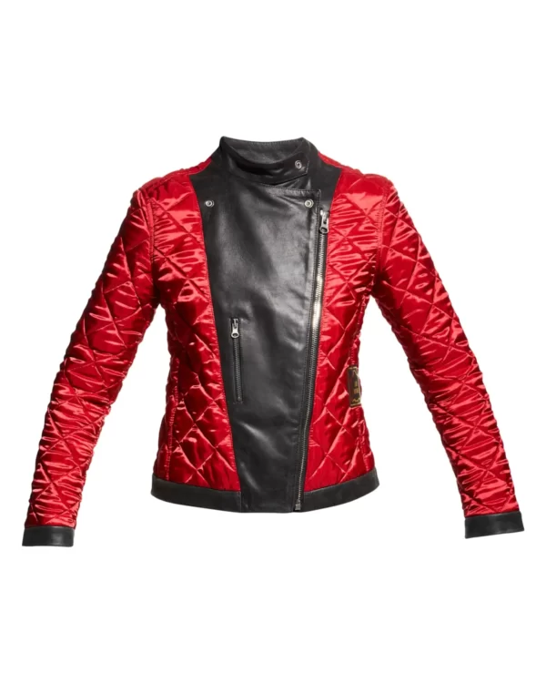Women Quilted Satin Jacket
