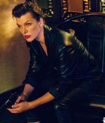 Milla Jovovich The Rookies Black Leather Blazer Jacket - FLJ