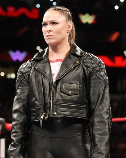 WWE WrestleMania 38 Ronda Rousey Leather Jacket