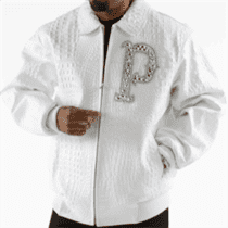White Pelle Pelle Immortal Studded Leather Jacket