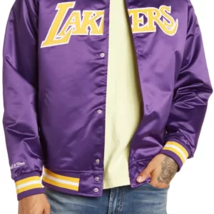 NBA Satin Basketball Lakers Jacket