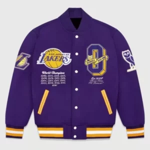 OVO x NBA Lakers Varsity Jacket