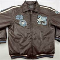 Vintage Brown Faux Leather Jacket