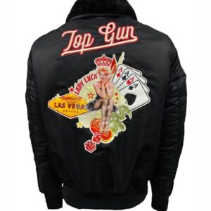 Top Gun Lady Luck Polyester Bomber Jacket