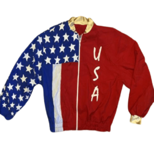 USA Flag Patriotic Windbreaker Jacket