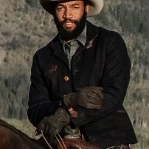 Yellowstone Season 4 Denim Richards Black Jacket