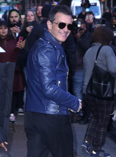 Antonio Banderas leather jacket