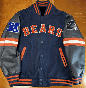 Authentic NFL Apparel Men's Chicago Bears Home Team Varsity Jacket - Macy's