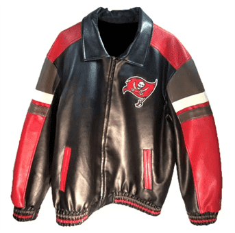 Vintage Tampa Bay Buccaneers Football Leather Jacket | FLJ