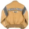 Pelle Pelle Light Brown Varsity Leather Jacket 1