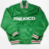 Mexico Baseball Green Satin Jacket